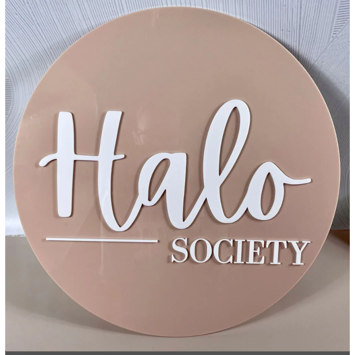 Double Layered 3D Acrylic Logo Wall Sign Standard Colours